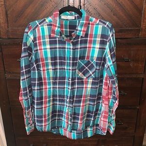 Maurice’s flannel shirt with snaps